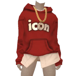 Drop Science Red Icon Hoodie With White Shirt