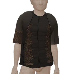 Delirious Black Lace Motif Gothic Top