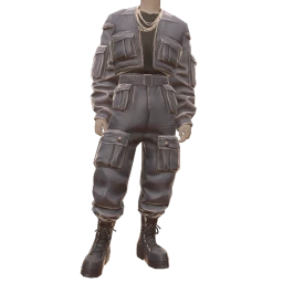 Front Row Charcoal Burn Oversized Outfit