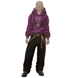 Ikon Elite Purple Shadow Velvet Hoodie Set