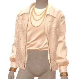 La Haute Couture Ivory Edge Sequence Street Jacket