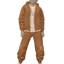 USAesthetics Tan Double Denim Streetwear Outfit