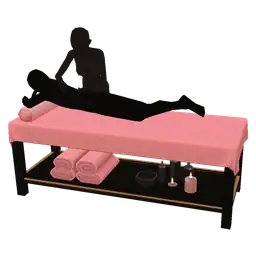 Luxe Rose Massage Spa Lounger