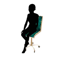 Luxe Flare Salon Desk Chair