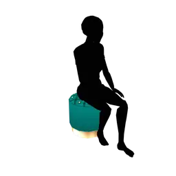 Luxe Flare Salon Pouffe