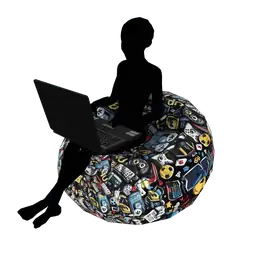 Mod Bean Bag And Laptop Combo - Interactive