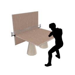Luxe Good Defense Ping Pong Table