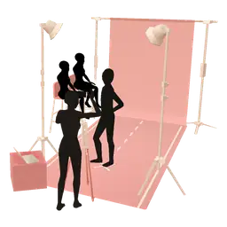 Mod La Résistance Fashion Photoshoot Backdrop - Interactive