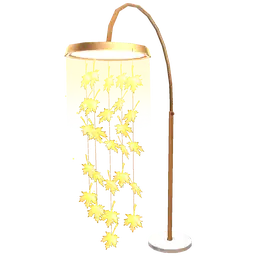 Luxe Autumn Leaf Lamp Stand