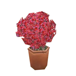 Luxe Beautiful Red Bougainvillea Vase