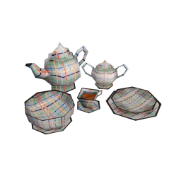 Mod Dreamy Checkered Tea Set