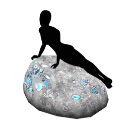 SSF Mermaid Opal Shine Rock - Interactive