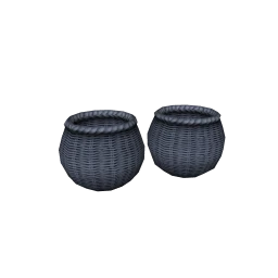 they. Exposed Material Baskets