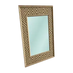 Wanderlust Wooden Tiled Mirror