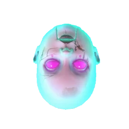 Haunted Upside-Down Glowing Doll Head