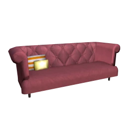 Amour Burgundy Chesterfield Sofa