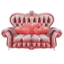 Luxe Velvet Kiss Couch