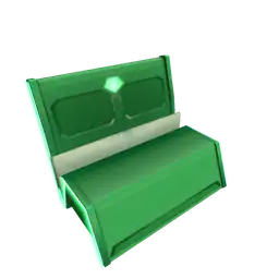 Mod Colourblock Two Seater Sofa - Green