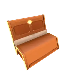 Mod Colourblock Two Seater Sofa - Orange