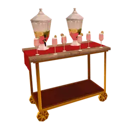 Luxe Summer Solstice Pink Lemonade Stand