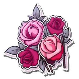 Cosmos Thank You For The Roses Sticker