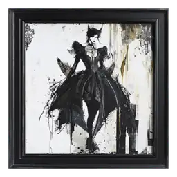 Cosmos Veiled Edge Framed Painting