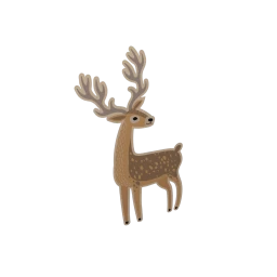 Winter Deer Sticker