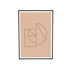 Loft Pastel Geometric Print (Apricot)