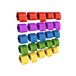 Mod Trendy Colored Toilet Paper